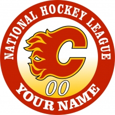 Calgary Flames Customized Logo custom vinyl decal