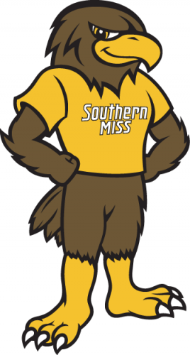 Southern Miss Golden Eagles 2003-Pres Mascot Logo 01 heat sticker