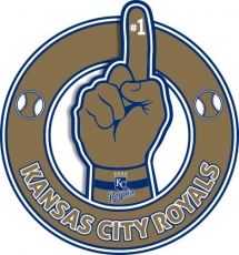 Number One Hand Kansas City Royals logo custom vinyl decal