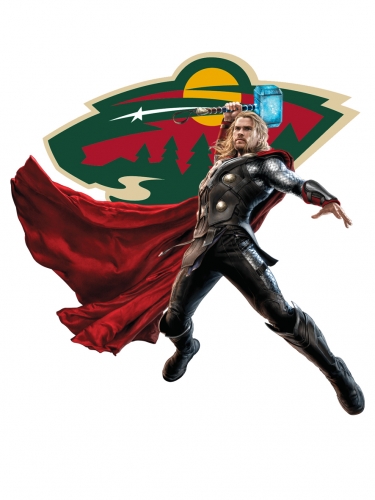 Minnesota Wild Thor Logo custom vinyl decal