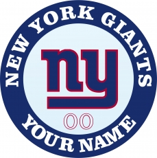 New York Giants Customized Logo custom vinyl decal