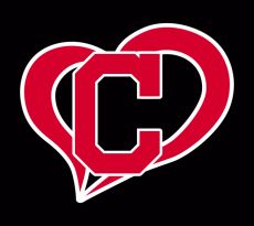 Cleveland Indians Heart Logo custom vinyl decal