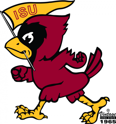 Iowa State Cyclones 1965-1977 Primary Logo heat sticker