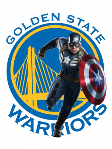 Golden State Warriors Captain America Logo custom vinyl decal