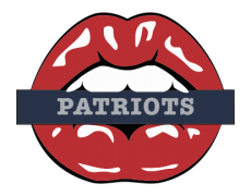 New England Patriots Lips Logo custom vinyl decal