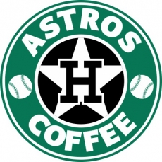 Houston Astros Starbucks Coffee Logo heat sticker
