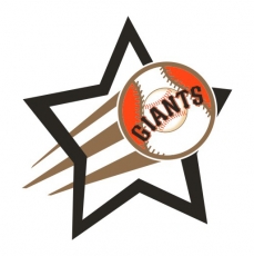 San Francisco Giants Baseball Goal Star logo heat sticker