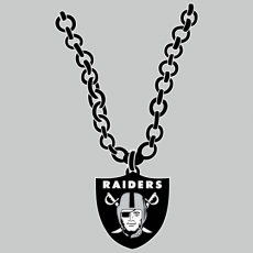 Oakland Raiders Necklace logo custom vinyl decal