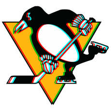 Phantom Pittsburgh Penguins logo heat sticker