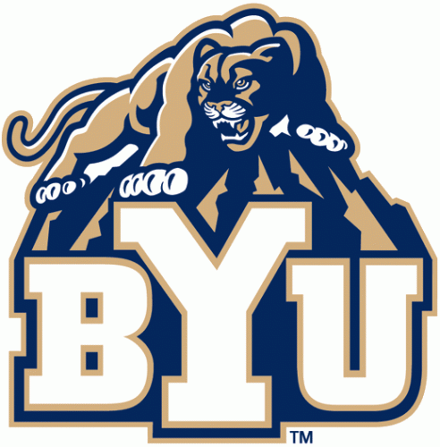 Brigham Young Cougars 1999-2004 Secondary Logo heat sticker