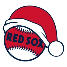 Boston Red Sox Baseball Christmas hat logo heat sticker