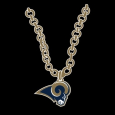 Los Angeles Rams Necklace logo heat sticker