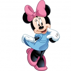 Minnie Mouse Logo 12 heat sticker