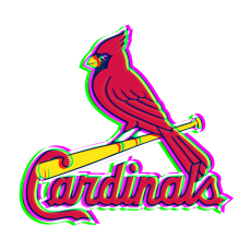 Phantom St. Louis Cardinals logo heat sticker