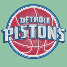 Detroit Pistons Plastic Effect Logo heat sticker