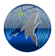 Minnesota Timberwolves Crystal Logo heat sticker