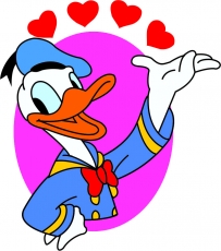 Disney-Donald Duck Custom Vinyl Decal