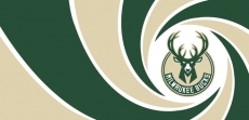 007 Milwaukee Bucks logo heat sticker