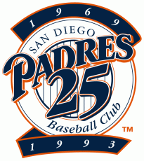 San Diego Padres 1993 Anniversary Logo heat sticker
