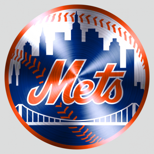 New York Mets Stainless steel logo heat sticker