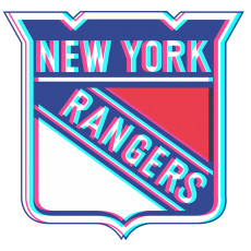 Phantom New York Rangers logo heat sticker