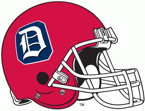 Duquesne Dukes 1999-2006 Helmet Logo custom vinyl decal