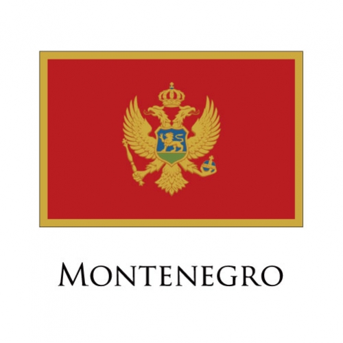 Montenegro flag logo custom vinyl decal