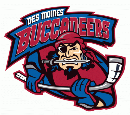 Des Moines Buccaneers 2005 06-2010 11 Primary Logo custom vinyl decal