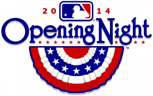 MLB Opening Day 2014 Special Logo heat sticker