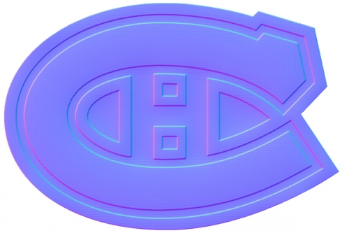 Montreal Canadiens Colorful Embossed Logo heat sticker