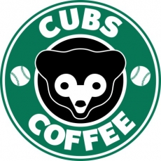 Chicago Cubs Starbucks Coffee Logo heat sticker