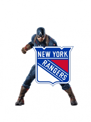 New York Rangers Captain America Logo heat sticker