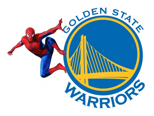 Golden State Warriors Spider Man Logo custom vinyl decal