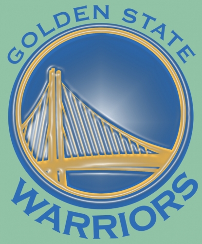 Golden State Warriors Plastic Effect Logo heat sticker