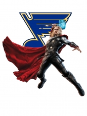 St. Louis Blues Thor Logo heat sticker