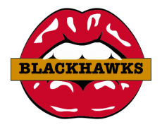 Chicago Blackhawks Lips Logo heat sticker