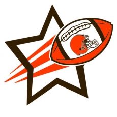 Cleveland Browns Football Goal Star logo heat sticker