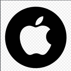 Apple brand logo 01 custom vinyl decal