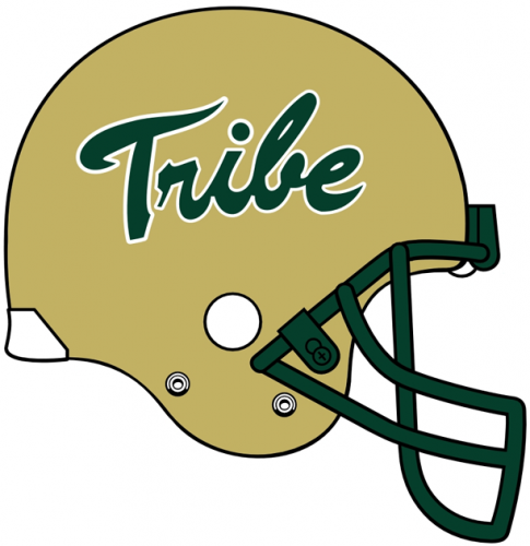 William and Mary Tribe 2009-2015 Helmet Logo custom vinyl decal