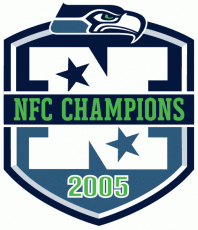 Seattle Seahawks 2005 Champion Logo heat sticker