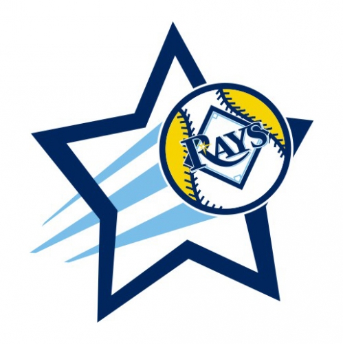 Tampa Bay Rays Baseball Goal Star logo heat sticker