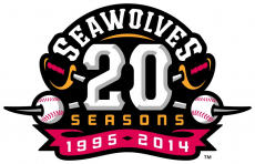 Erie SeaWolves 2014 Anniversary Logo heat sticker