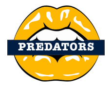 Nashville Predators Lips Logo heat sticker