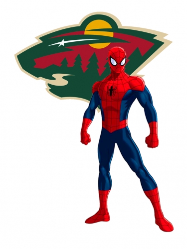 Minnesota Wild Spider Man Logo custom vinyl decal