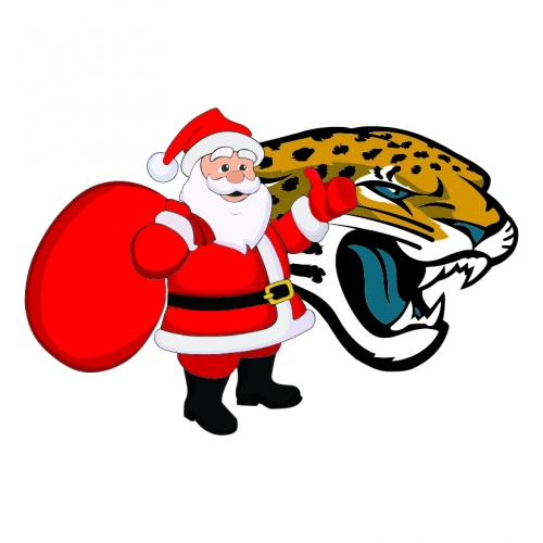 Jacksonville Jaguars Santa Claus Logo heat sticker