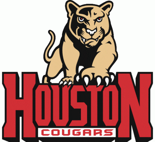 Houston Cougars 1995-2002 Primary Logo custom vinyl decal