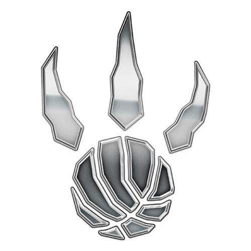 Toronto Raptors Silver Logo heat sticker