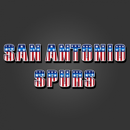 San Antonio Spurs American Captain Logo heat sticker