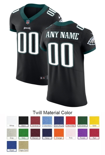 Philadelphia Eagles Custom Letter and Number Kits For Alternate Jersey Material Twill