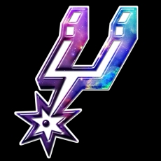 Galaxy San Antonio Spurs Logo heat sticker